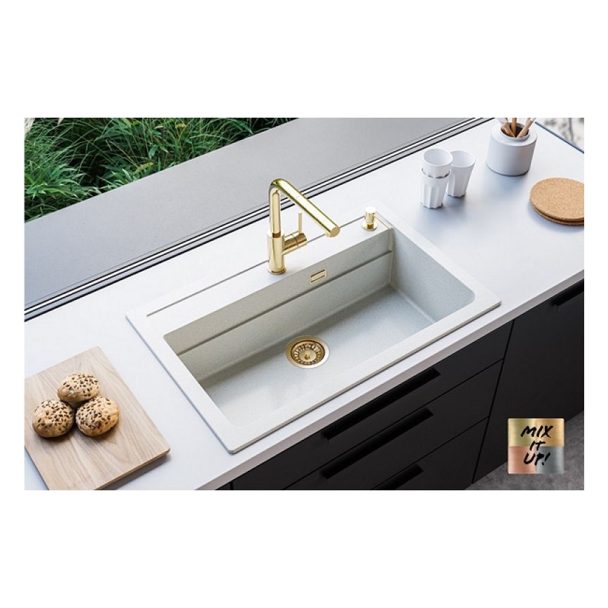 ALVEUS 1140443 - Kitchen sink ATROX 79x50 cm granite/white