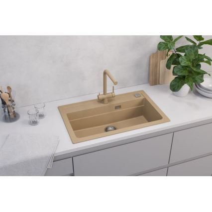 ALVEUS 1140445 - Kitchen sink ATROX 79x50 cm granite/beige