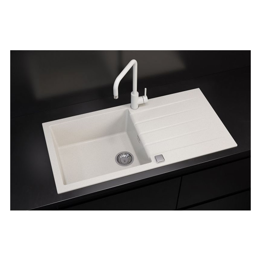 ALVEUS 1140594 - Kitchen sink CADIT 100x50 cm granite/white