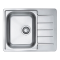 ALVEUS 1144603 - Kitchen sink LINE 61,5x50 cm matte steel/satin, without eccentric