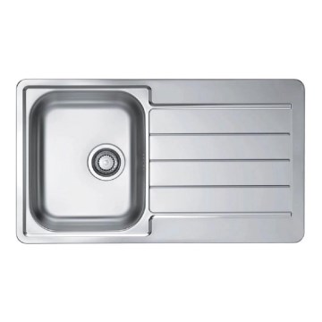 ALVEUS 1144640 - Kitchen sink LINE 86x50 cm matte steel/satin, without eccentric