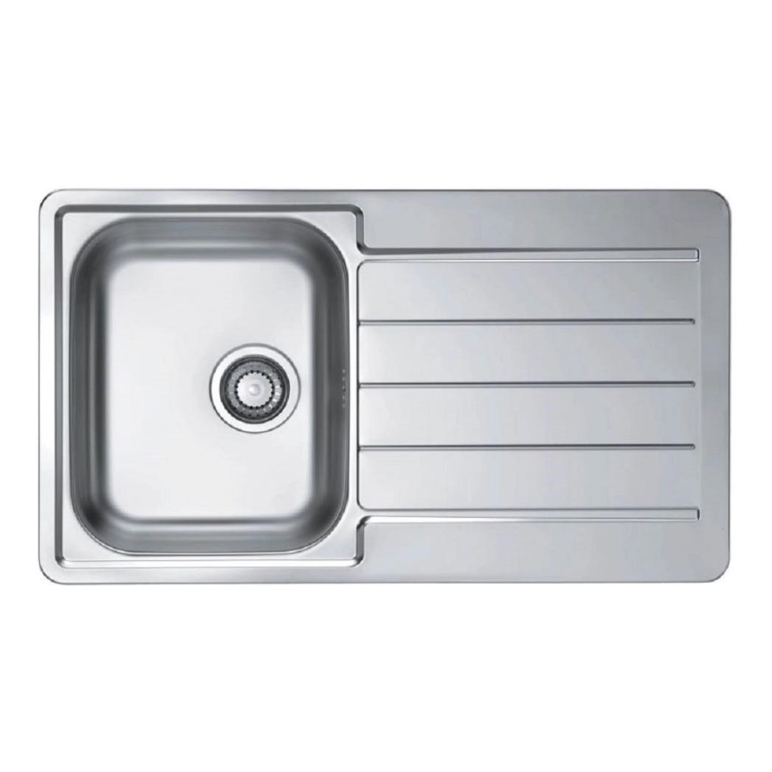 ALVEUS 1144640 - Kitchen sink LINE 86x50 cm matte steel/satin, without eccentric