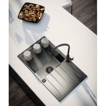 ALVEUS 1148159 - Kitchen sink CADIT 79x50 cm granite/black