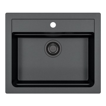 ALVEUS 1148162 - Kitchen sink ATROX 59x50 cm granite/black
