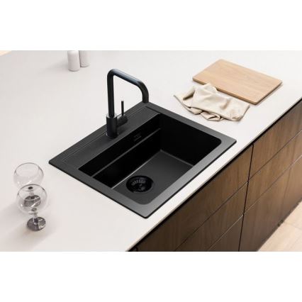 ALVEUS 1148162 - Kitchen sink ATROX 59x50 cm granite/black