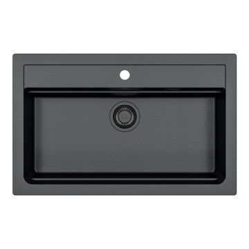 ALVEUS 1148163 - Kitchen sink ATROX 79x50 cm granite/black