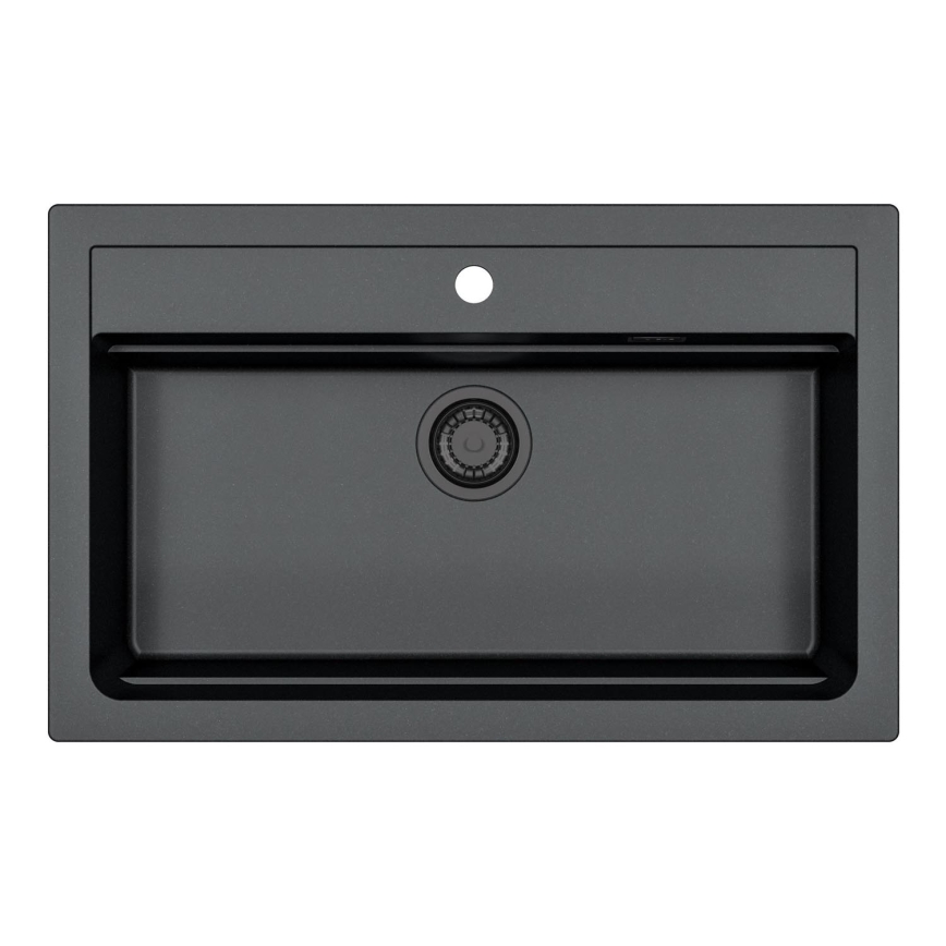 ALVEUS 1148163 - Kitchen sink ATROX 79x50 cm granite/black