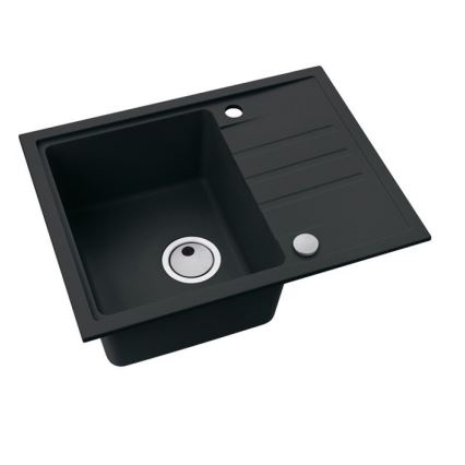 ALVEUS 1149080 - Kitchen sink INTERMEZZO 62x48 cm granite/black