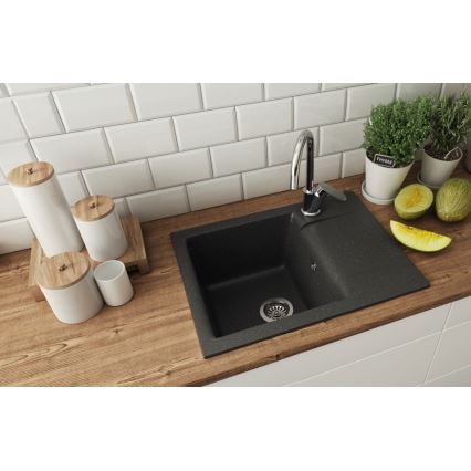 ALVEUS 1149116 - Kitchen sink GEM 59x50 cm granite/black
