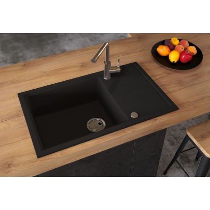 ALVEUS 1149117 - Kitchen sink INTERMEZZO 78x48 cm granite/black
