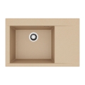ALVEUS 1149302 - PURE Granite Kitchen Sink, 79 x 51.5 cm, Brown