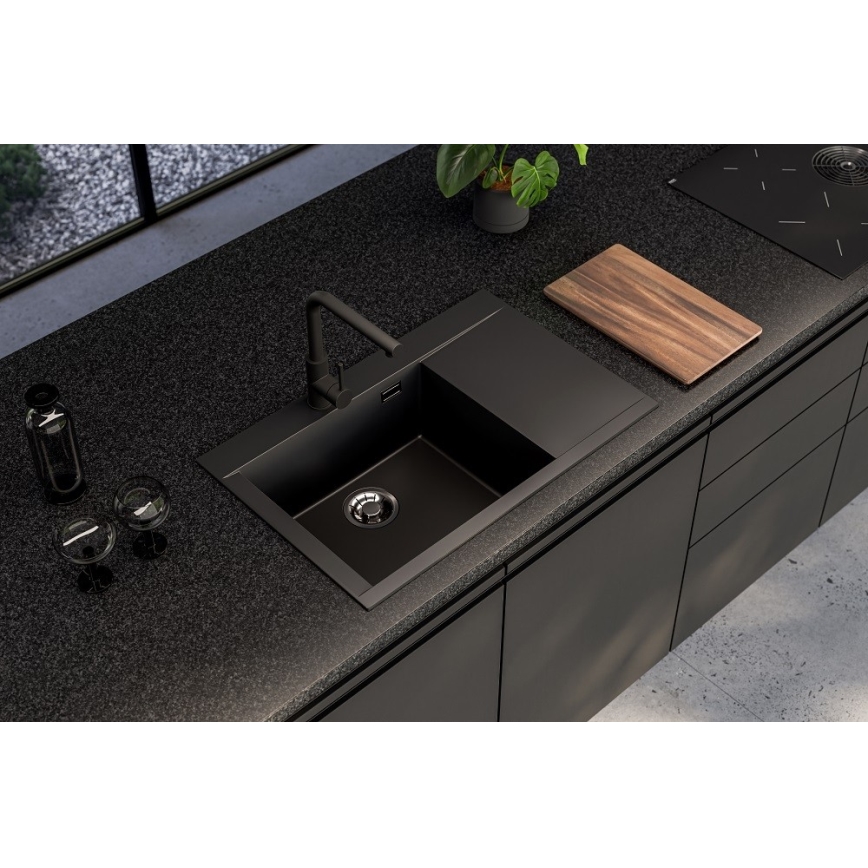ALVEUS 1149303 - PURE Kitchen Sink 79 x 51.5 cm, granite/anthracite
