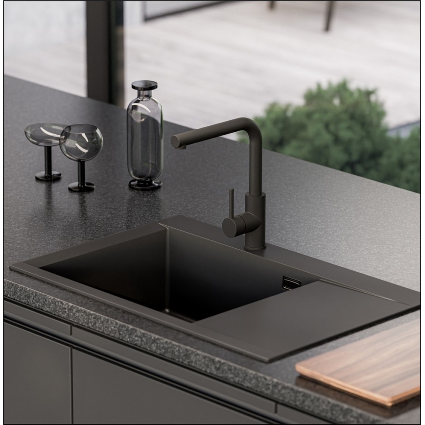 ALVEUS 1149304 - Kitchen sink PURE 79 x 51.5 cm granite/black