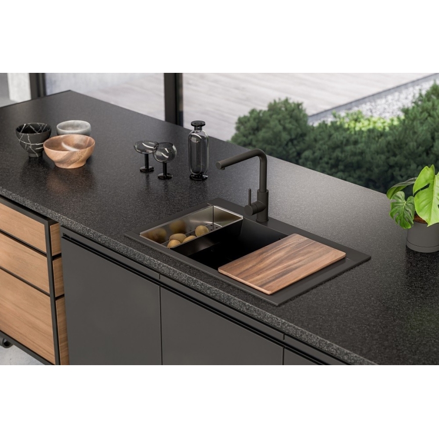 ALVEUS 1149304 - Kitchen sink PURE 79 x 51.5 cm granite/black