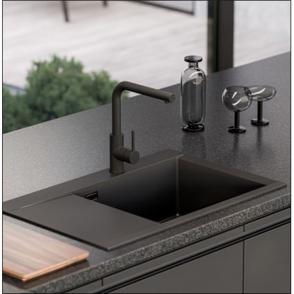 ALVEUS 1149504 - PURE kitchen sink 79 x 51.5 cm granite/black