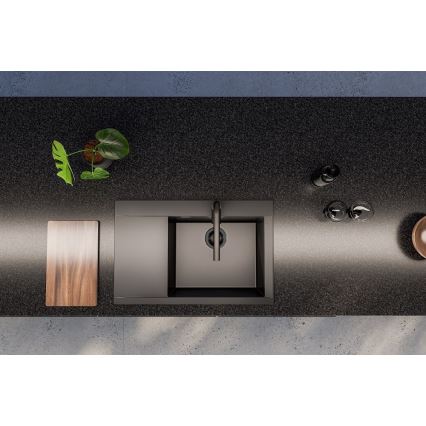 ALVEUS 1149504 - PURE kitchen sink 79 x 51.5 cm granite/black