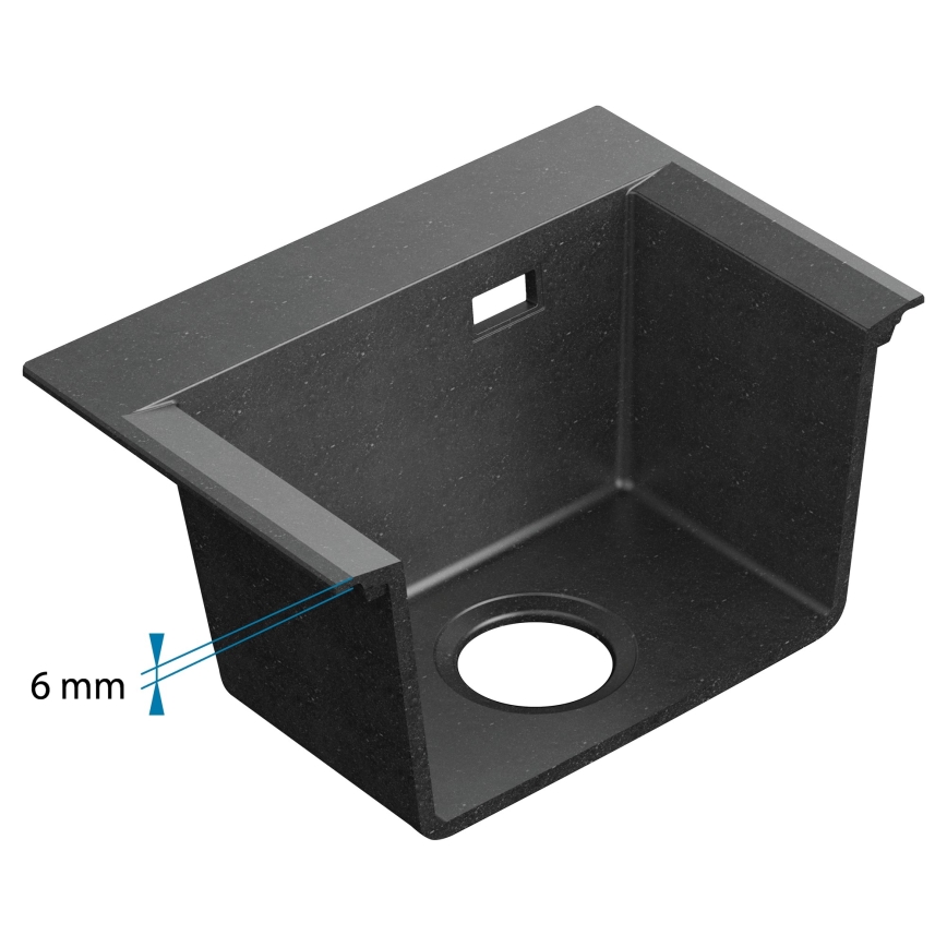 ALVEUS 1149504 - PURE kitchen sink 79 x 51.5 cm granite/black