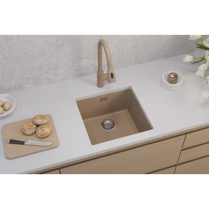 ALVEUS 1150047 - Kitchen sink OMNI 45x45 cm granite/beige