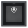 ALVEUS 1150048 - Kitchen sink OMNI 45x45 cm granite/black
