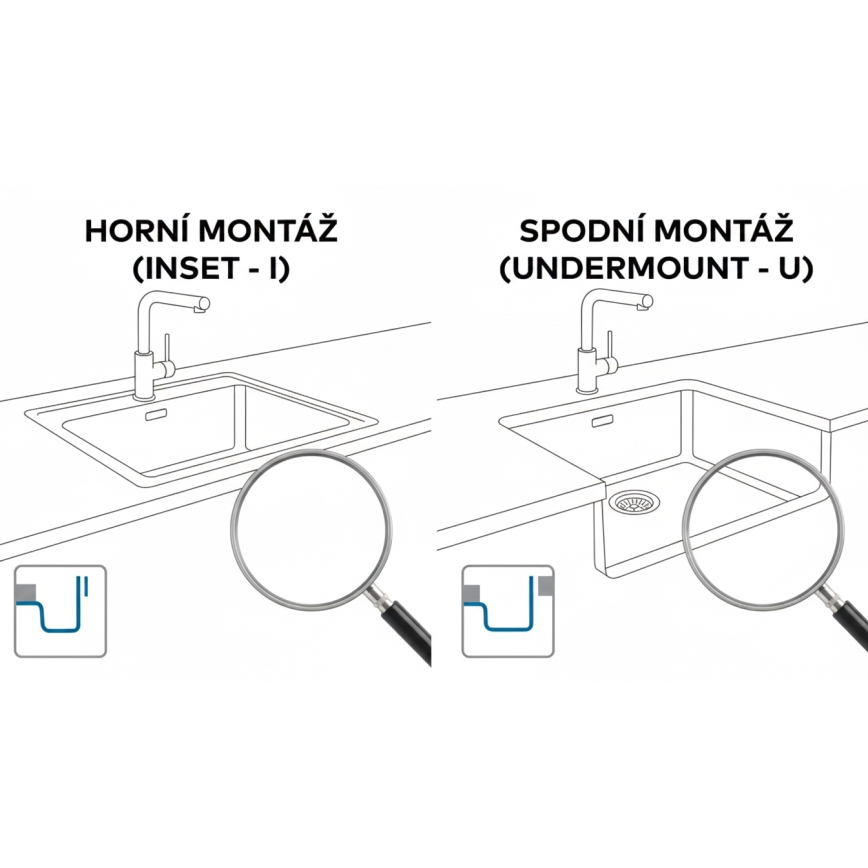 ALVEUS 1150051 - OMNI Kitchen Sink 55 x 45 cm, Granite/White