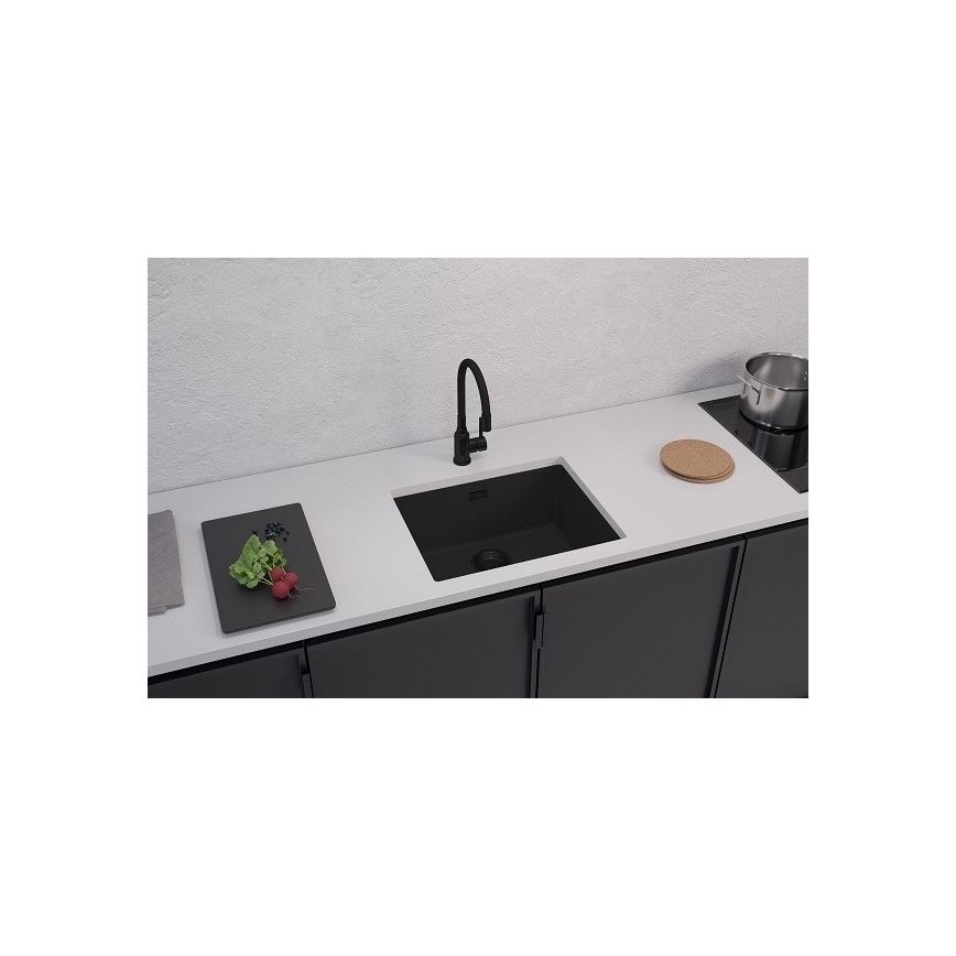 ALVEUS 1150057 - Kitchen sink OMNI 55x45 cm granite/black