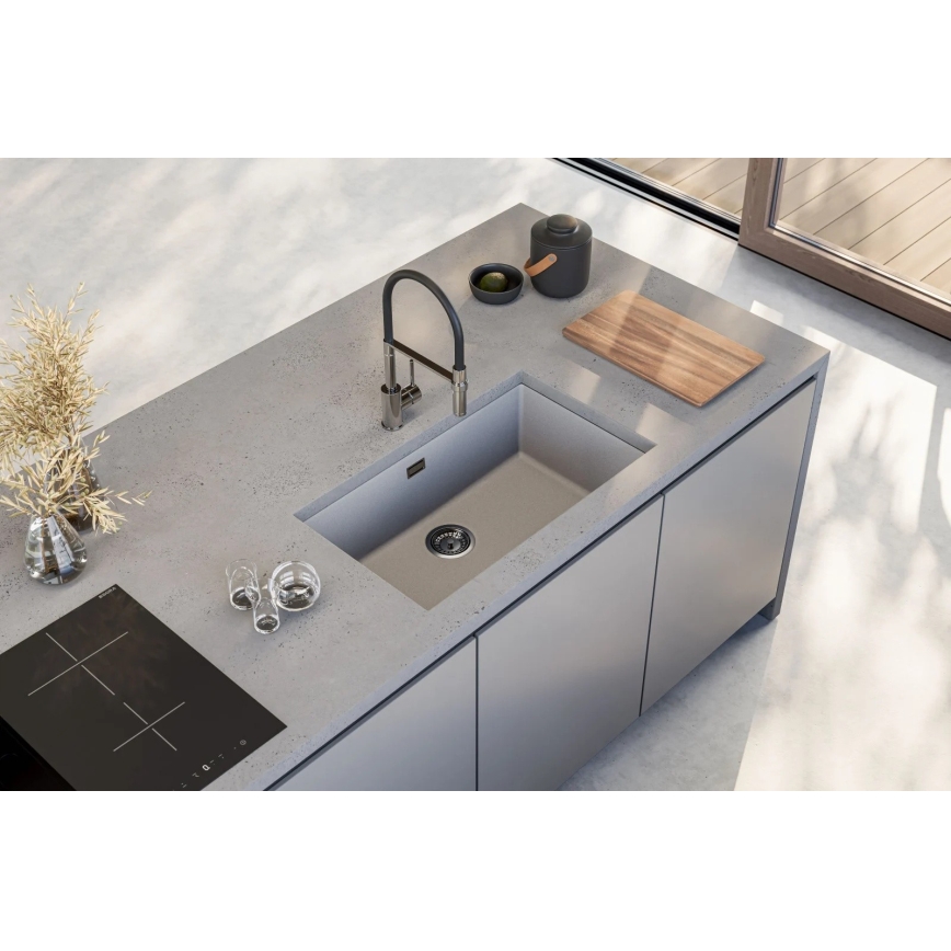 ALVEUS 1150058 - Kitchen sink OMNI 75x45 cm granite/white