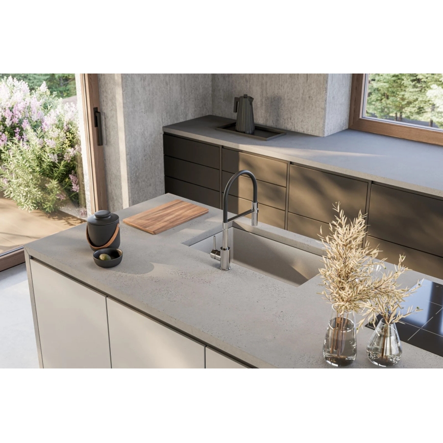 ALVEUS 1150058 - Kitchen sink OMNI 75x45 cm granite/white