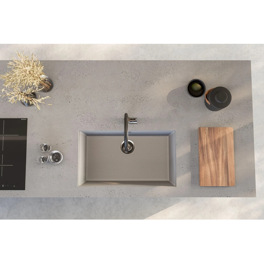 ALVEUS 1150058 - OMNI kitchen sink 75x45 cm granite/white