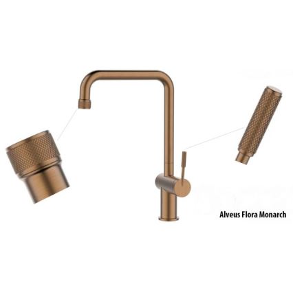 ALVEUS 1150763 - Sink tap FLORA 34,8 cm copper