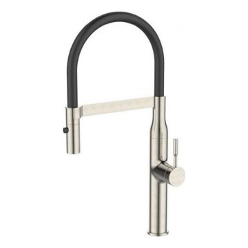 ALVEUS 1150892 - Sink tap with flexible arm with sprayer MIRAGE 49,5 cm satin