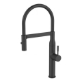 ALVEUS 1150893 - Sink tap with flexible arm with sprayer MIRAGE 49,5 cm black