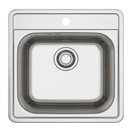 ALVEUS 1151258 - Kitchen sink MORE 50x49 cm matte steel/satin