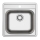 ALVEUS 1151258 - Kitchen sink MORE 50x49 cm matte steel/satin
