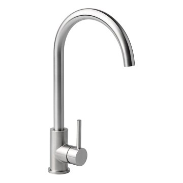 ALVEUS ES3508AE - VIOLA 36.7 cm brushed stainless steel kitchen sink faucet