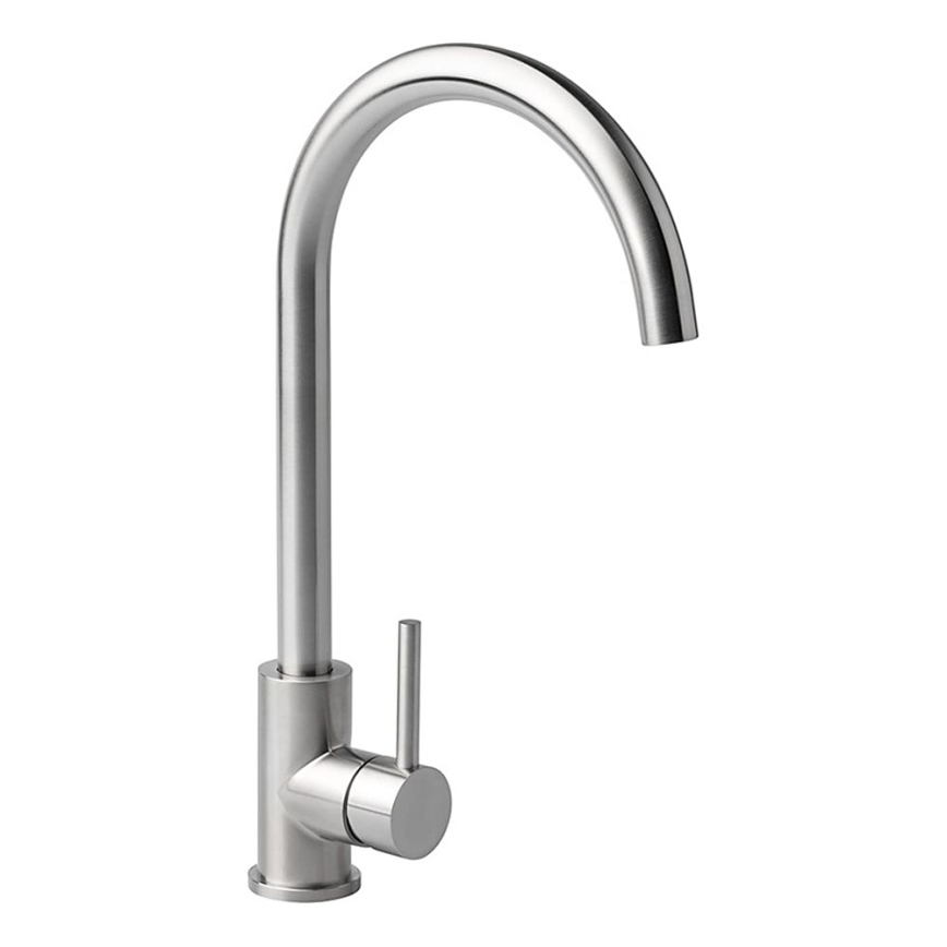 ALVEUS ES3508AE - VIOLA 36.7 cm brushed stainless steel kitchen sink faucet