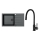 ALVEUS SETA23232 - CADIT 86 x 50 cm kitchen sink + MINTAS 34 cm sink faucet with flexible spout, granite/matte black