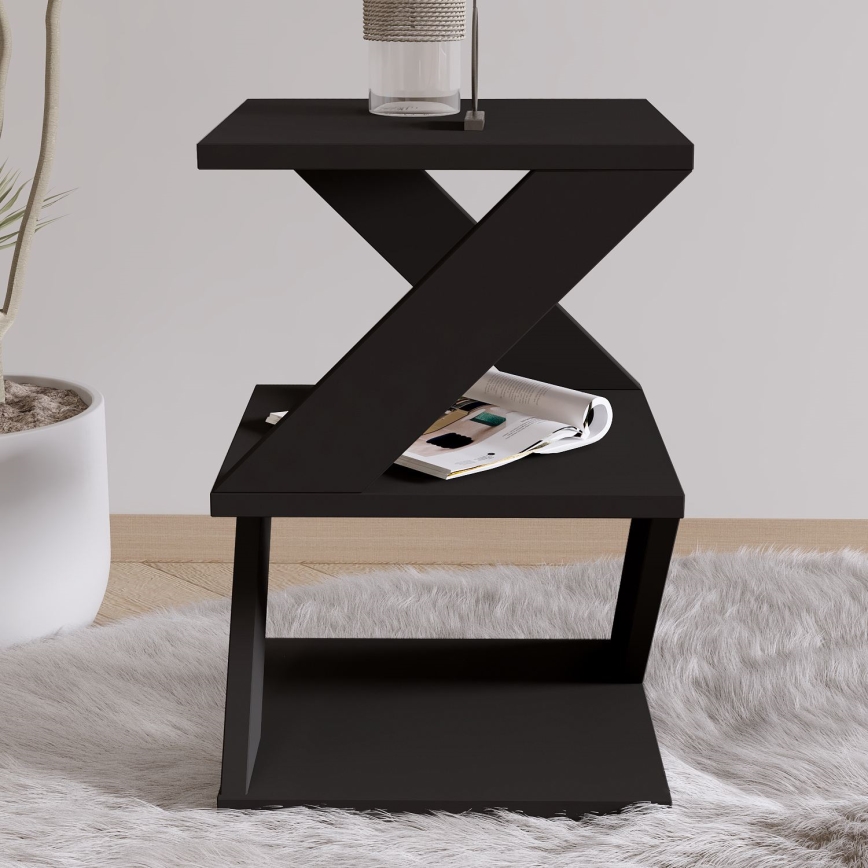 ALVINA Black Shelf