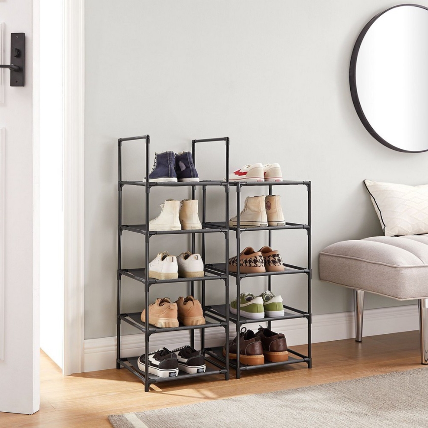 ALVORO Black Shoe Cabinet
