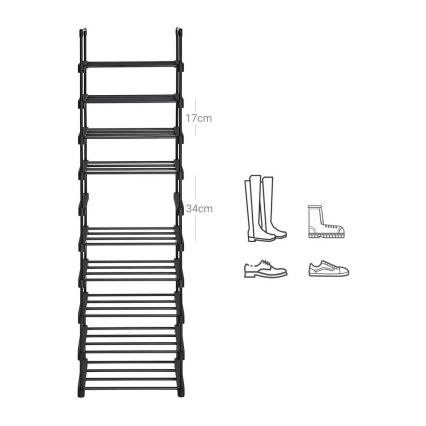 ALVORO Shoe Cabinet, Black