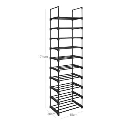 ALVORO Shoe Cabinet, Black