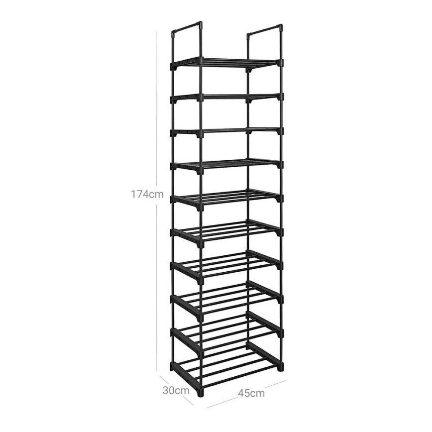 ALVORO Shoe Cabinet, Black