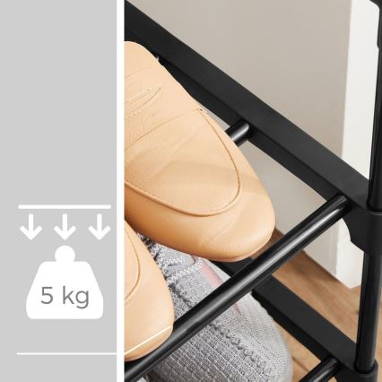 ALVORO Shoe Cabinet – Black