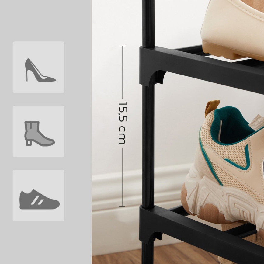 ALVORO Shoe Cabinet – Black