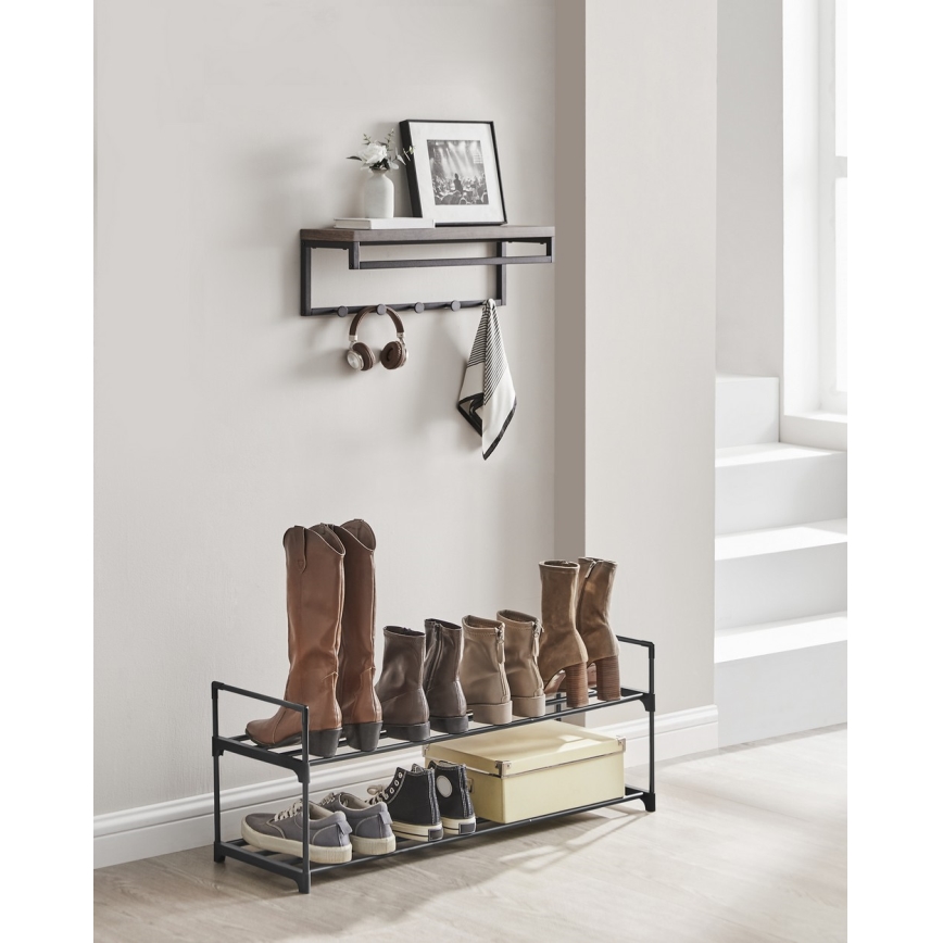 ALVORO Shoe Cabinet, Black