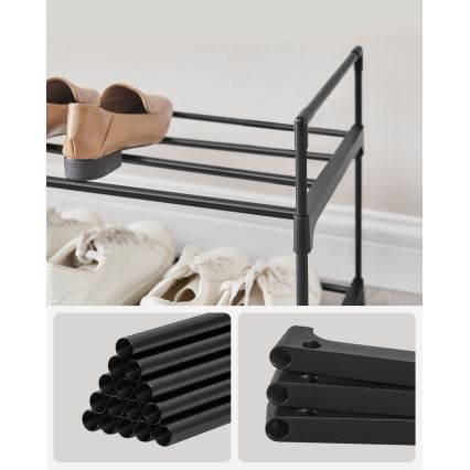 ALVORO Shoe Cabinet, Black