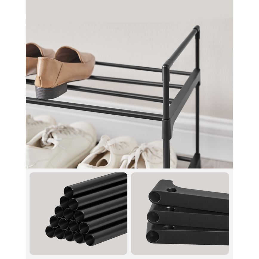 ALVORO Shoe Cabinet, Black