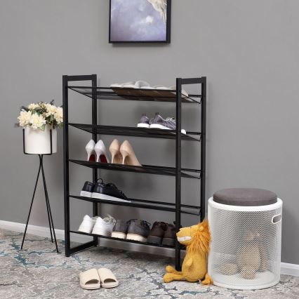 ALVORO Shoe Cabinet, Black