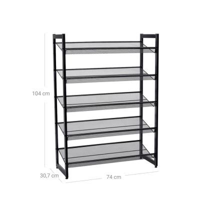 ALVORO Shoe Cabinet, Black
