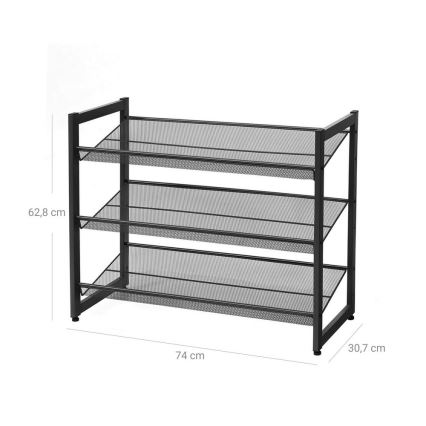 ALVORO Shoe Cabinet, Black