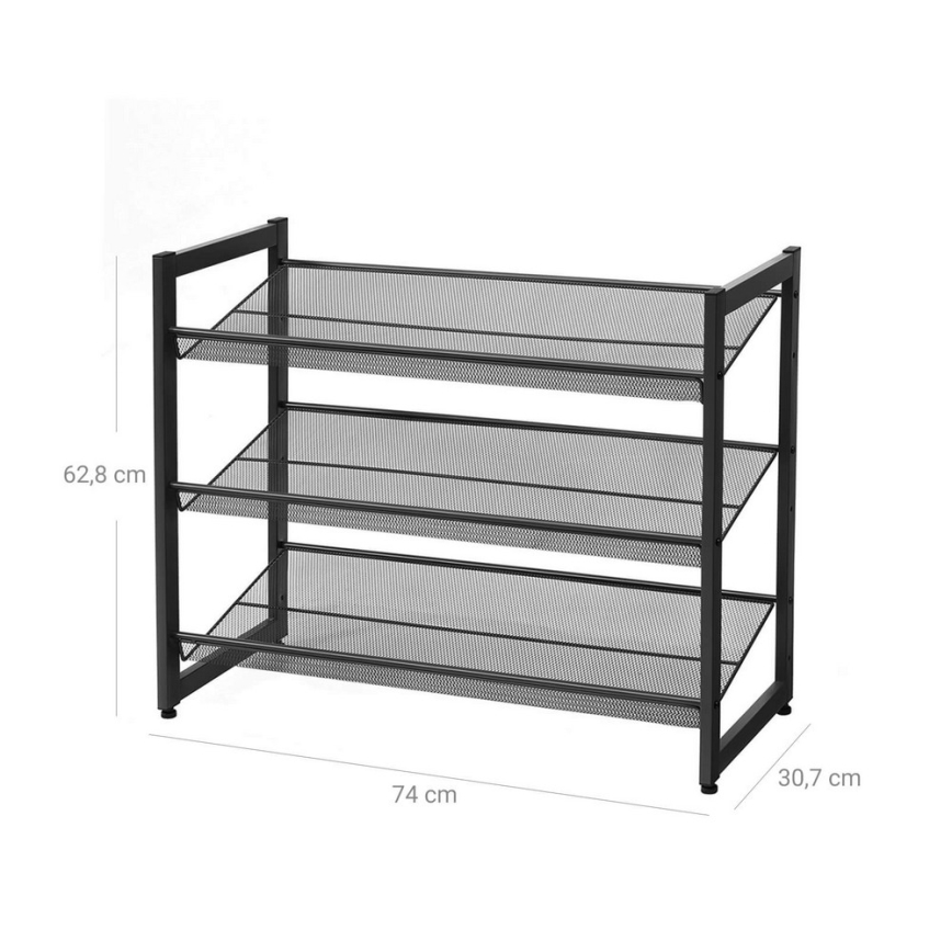 ALVORO Shoe Cabinet, Black